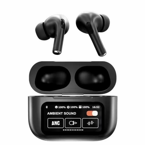 AirPods Pro with Smart Touch Display Screen – Wireless Bluetooth Earbuds with LED Display & Noise Cancellation